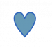Blauwe hart