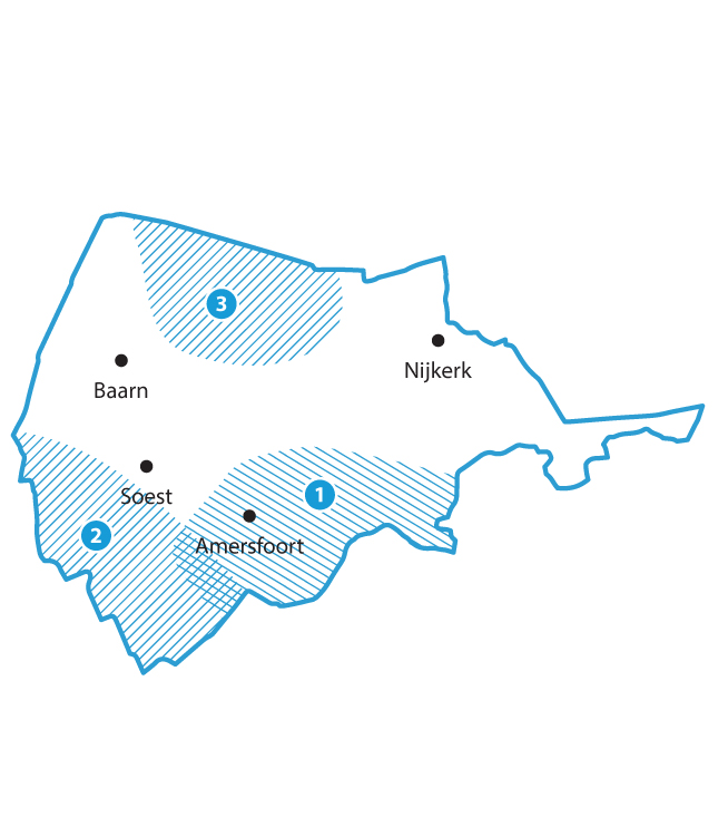 Sleutelgebieden Eemland: regio Amersfoort, Utrechtse Heuvelrug en poldergebied Eemland en Arkemheen